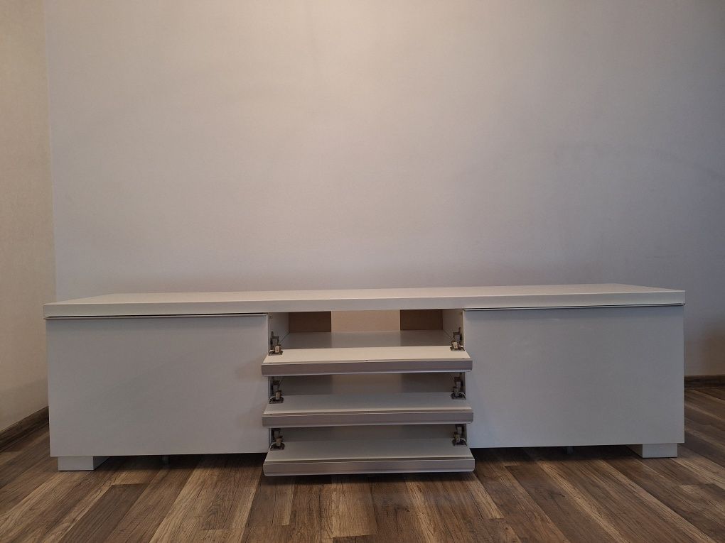 Szafka rtv Ikea Besta biały połysk