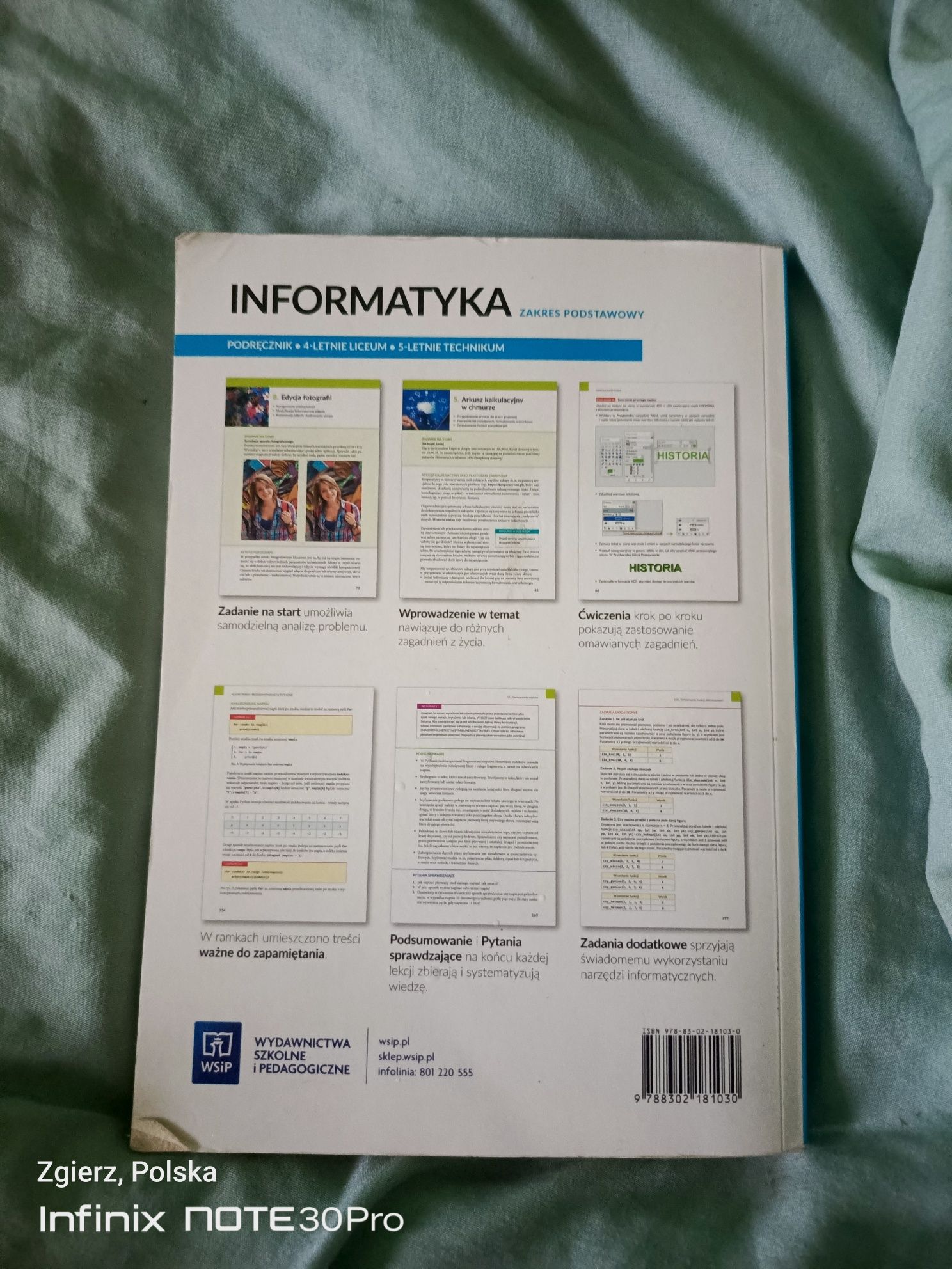 Sprzedam książkę do informatyki