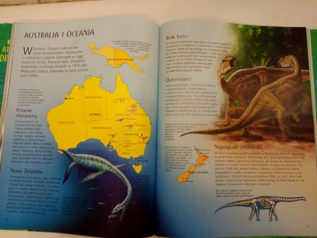 Atlas Świat Dinozaurów Kapitalne ciekawe wydanie