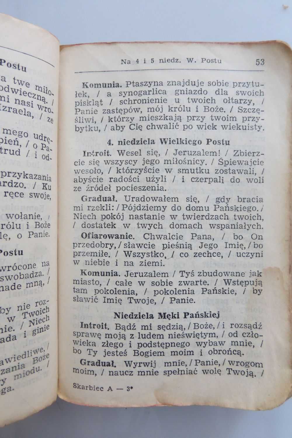 Skarbiec modlitw i pieśni Księgarnia św. Jacka stary antyk 1964