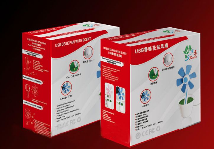 Настольный usb вентилятор в виде цветочка - работает от ноутбука