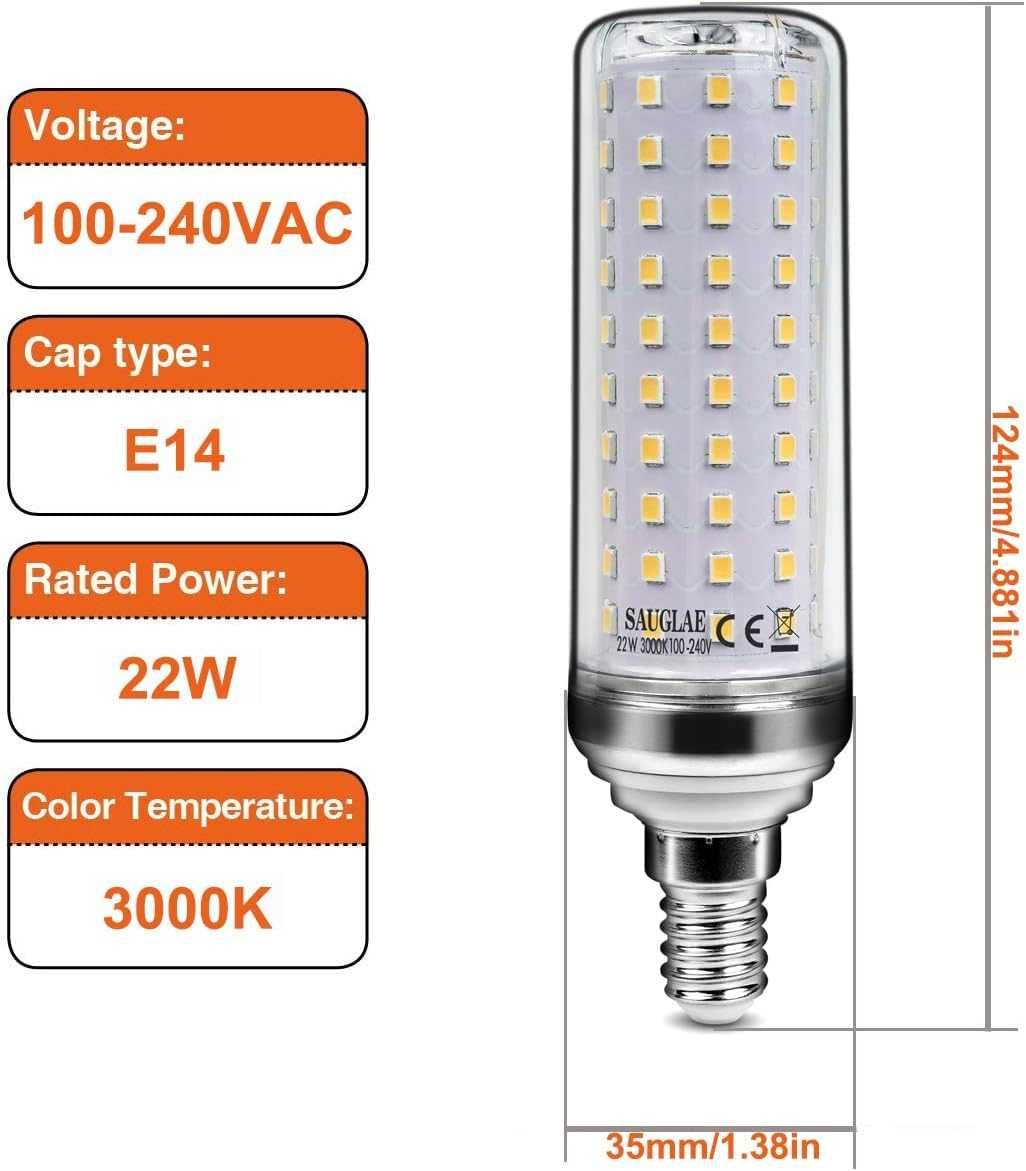 Żarówka LED SAUGLAE 22 W, 1szt. odpowiednik 180 W E14 2500lm/3000K