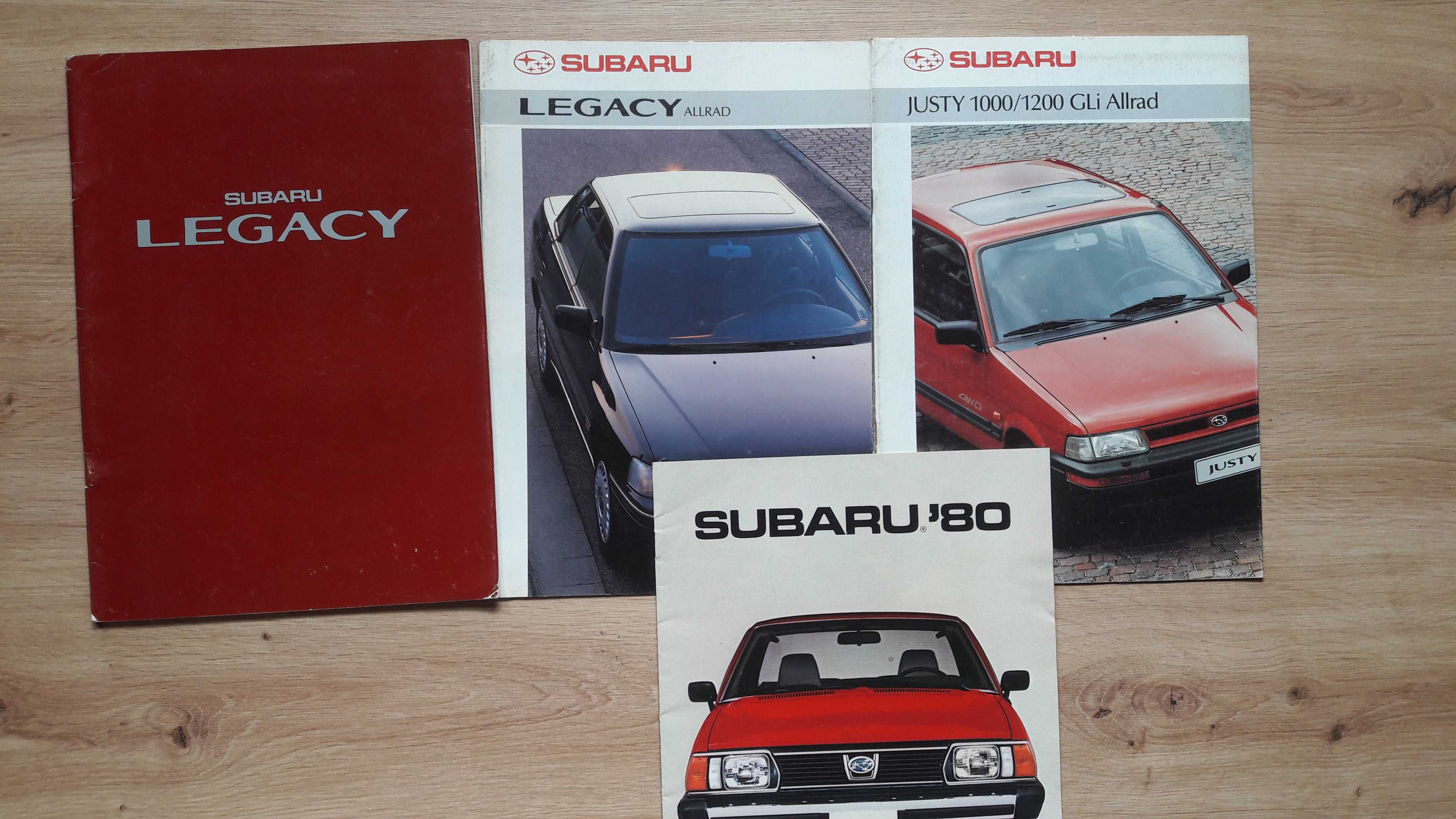 prospekt - Subaru Legacy Allrad z lat 80-tych mazda nissan honda saab