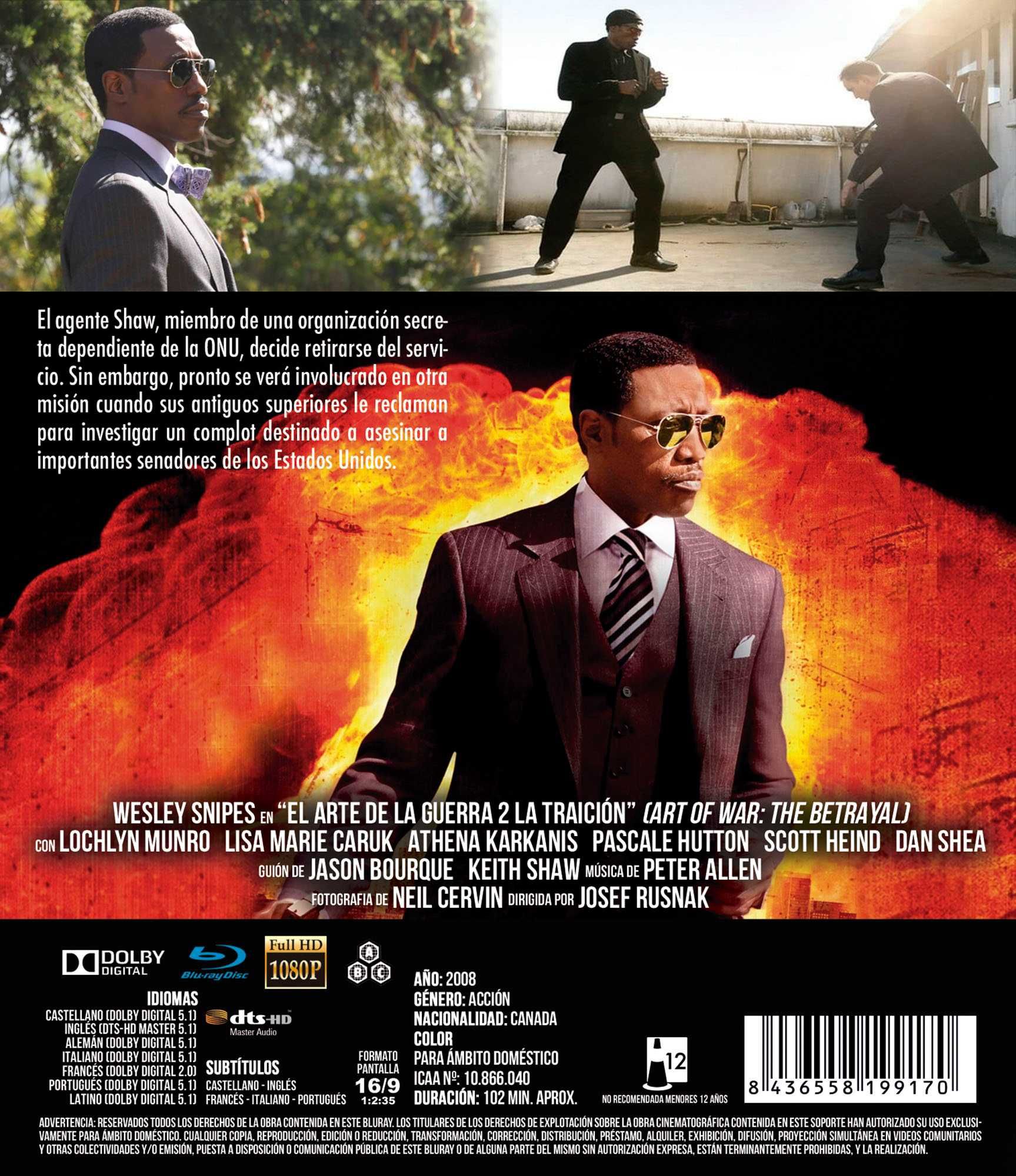 El Arte de la Guerra 2:La Traición/A Arte da Guerra:Traição (Blu-Ray)