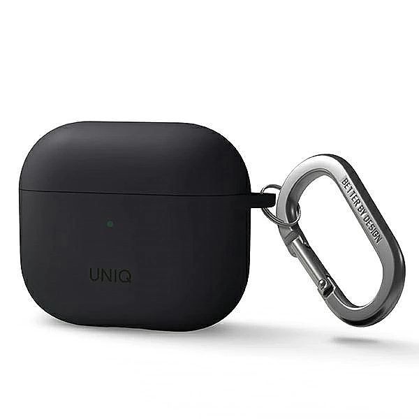 Etui Uniq Nexo na AirPods 3 + Ear Hooks Silicone - szare