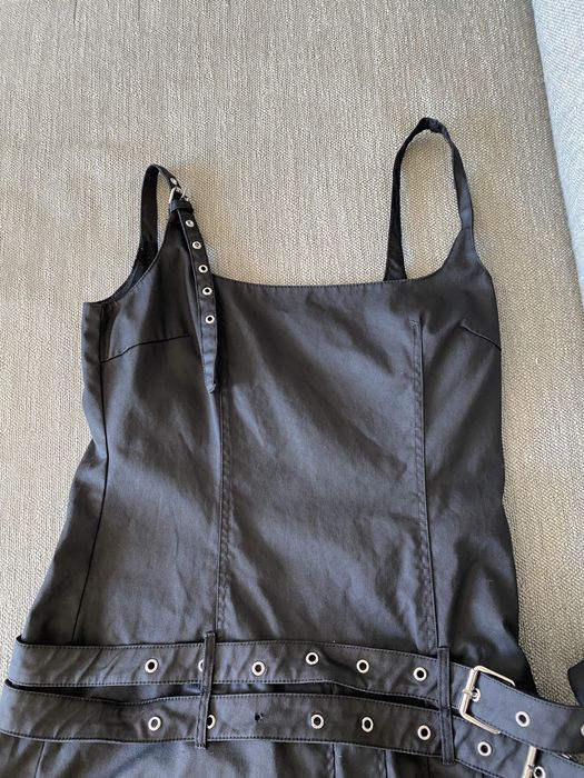 Zara VESTIDO ENCERADO COM PREGAS tam S
