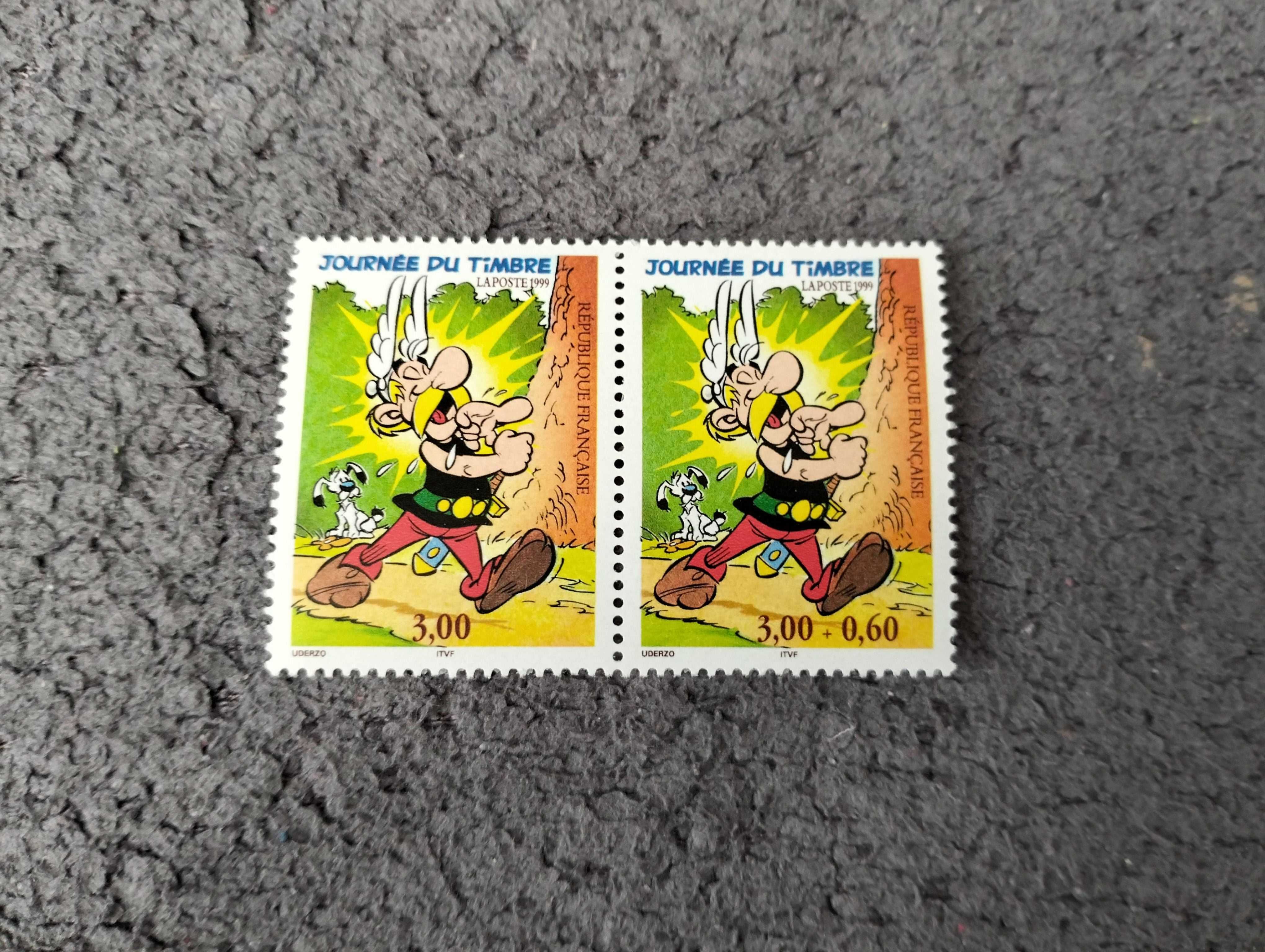 Znaczek pocztowy Asterix 2 szt., Francja, dzień znaczka