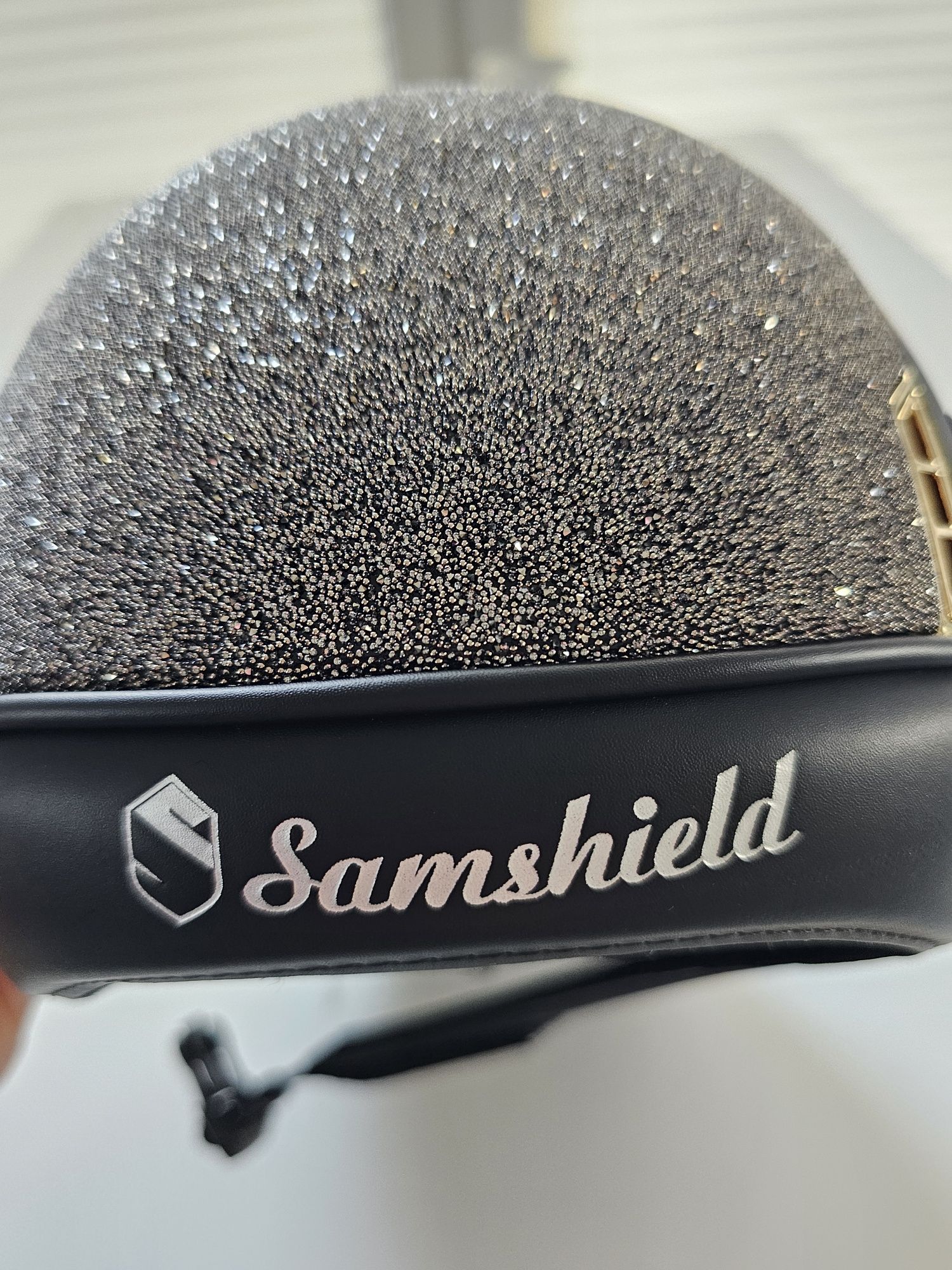 Nowy kask Samshield Miss shield! Czarny, złoty, grafit Swarovski