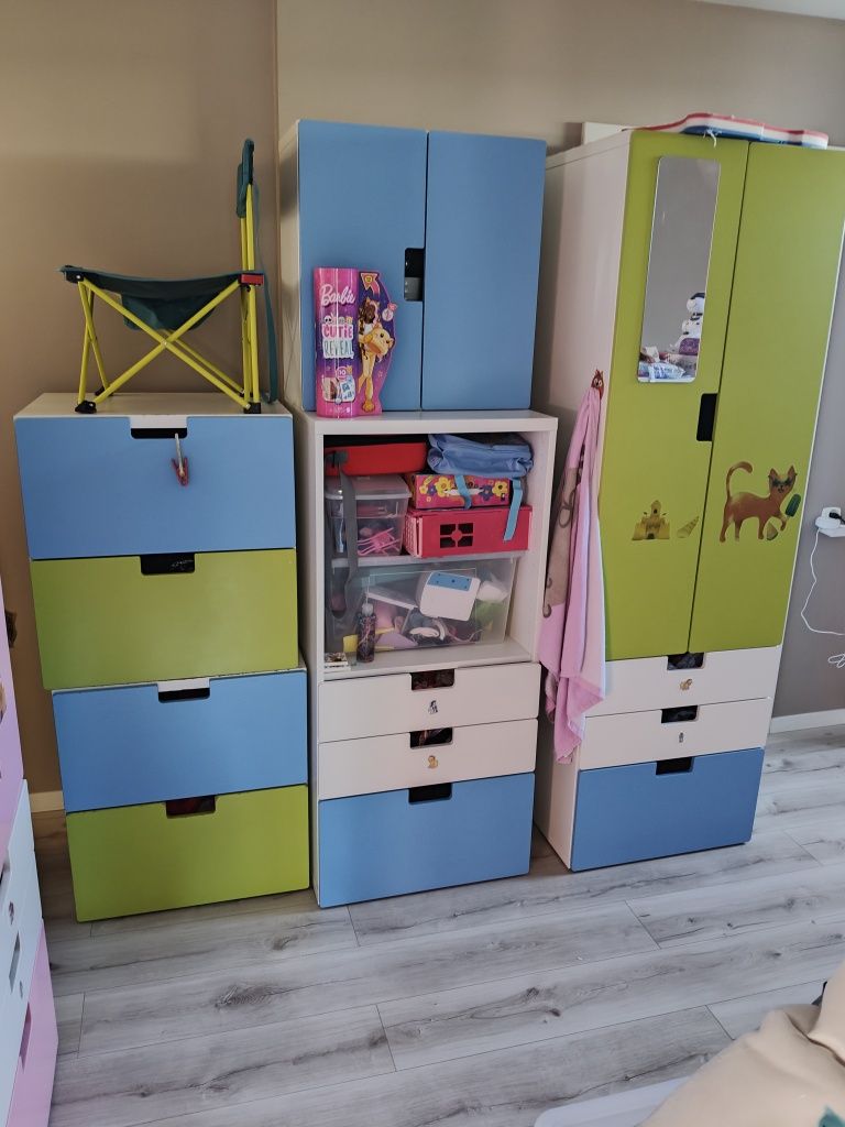 Szafy szafa szafki Ikea Stuva koty kotki