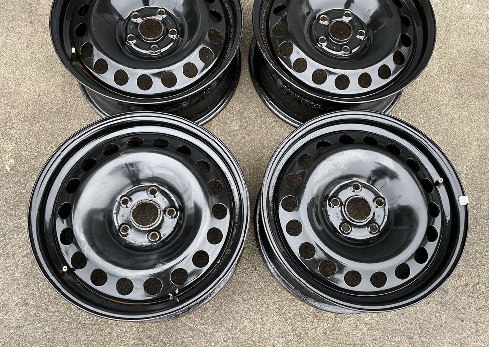 4x felgi stalowe 5x112 r17 et38 6,5J Stalowki czerne Germany 17”