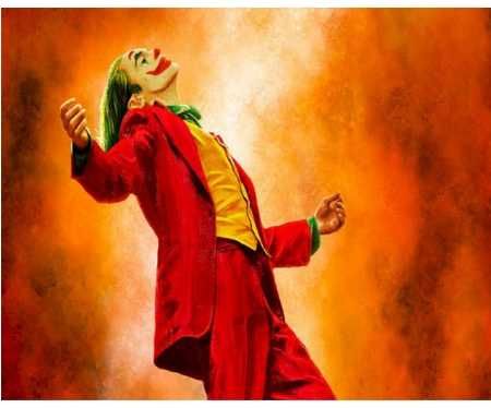 Obraz na płótnie do malowania po numerach - " Joker triumfuje "