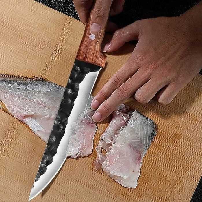 NÓŻ myśliwski Kuchenny szefa kuchni Foxter POKROWIEC