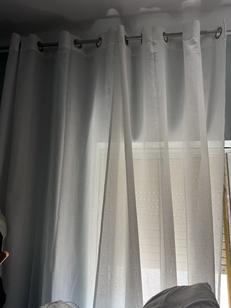 Tres cortinas comprada leroy