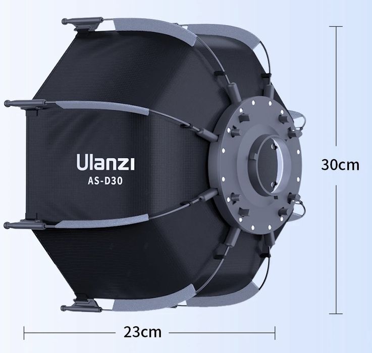 Софтбокс Ulanzi AS-D30 30cm mini Bowens mount LT028 40W октобокс