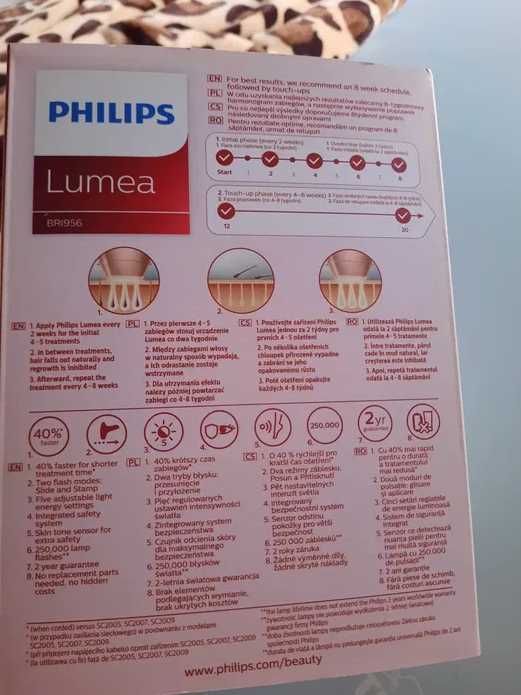 Nowy  Depilator laserowy Philips Lumea Prestige BRI956