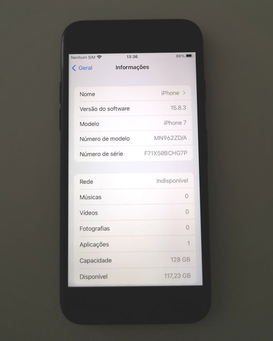 IPhone 7 128 GB ótimo estado