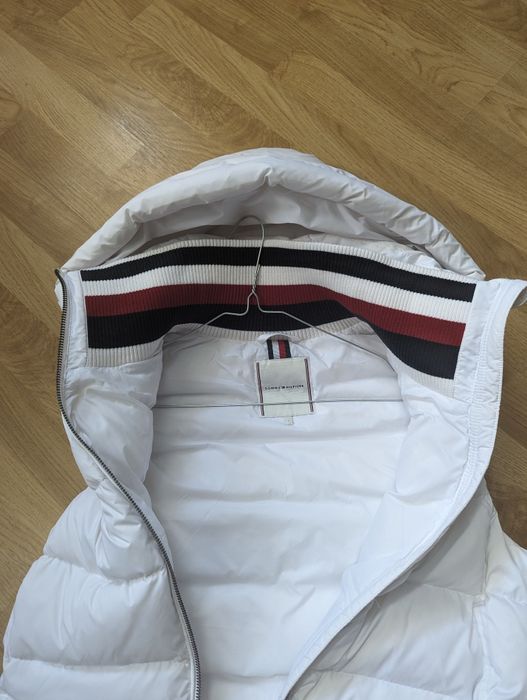 Kamizelka długa biała Tommy Hilfiger