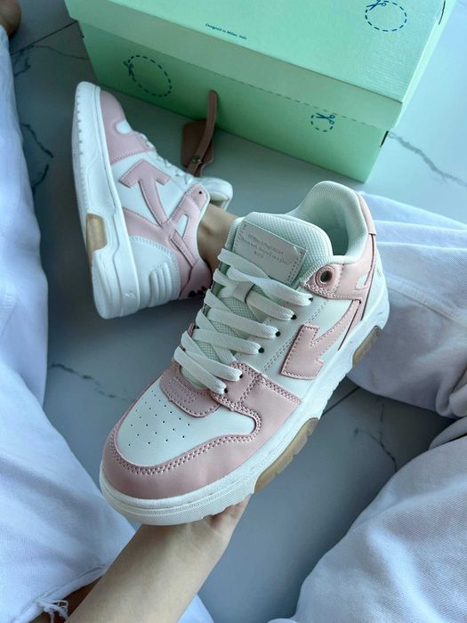 Кросівки Off-White Out Of Office Pink/White premium