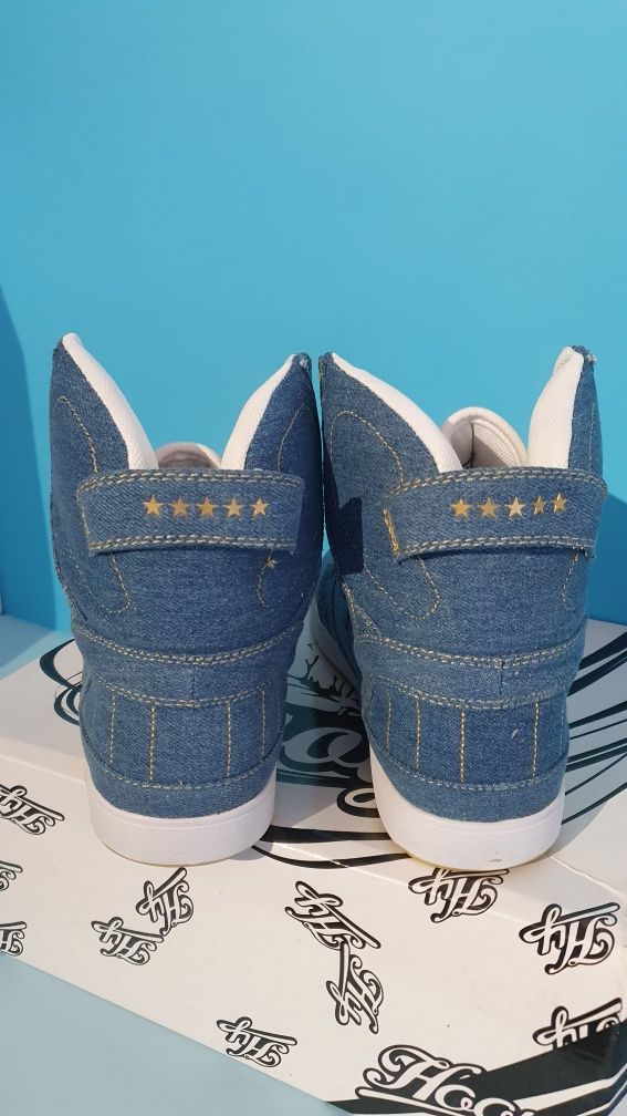 Buty damskie sportowe jeansowe Hooy Genee rozmiar 41 / wkładka 26 cm
