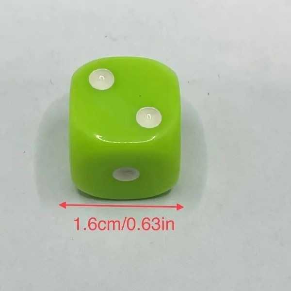 Zestaw standardowych kostek do gry. 10 szt.- 16mm .