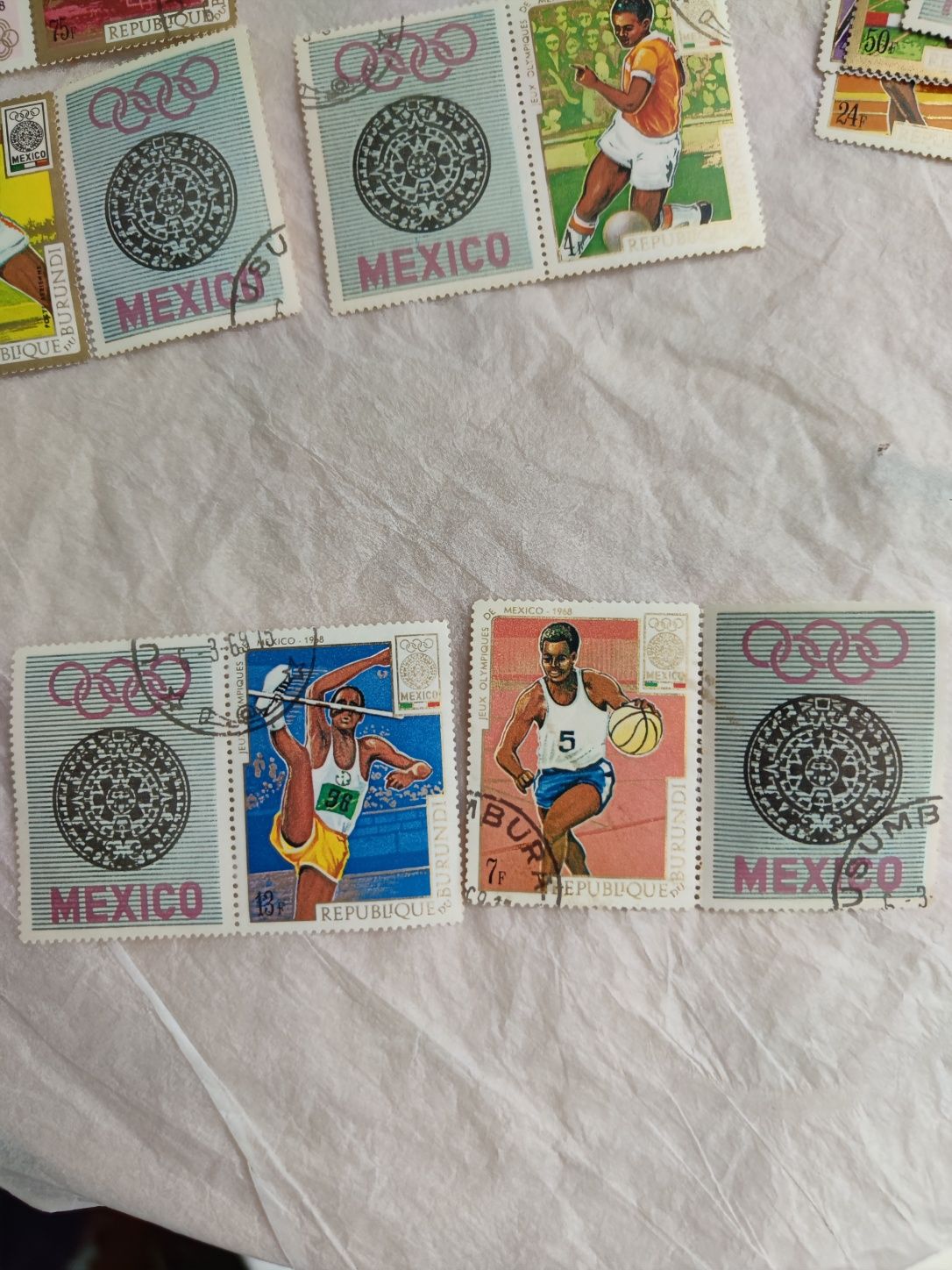 Марки Бурунді Олімпійські ігри 1968 Мехіко
