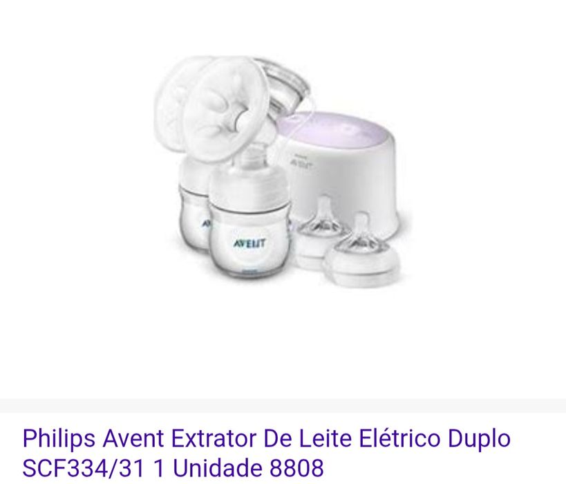 Bomba de tirar leite avent,em ótimo estado,somente bomba e peças.