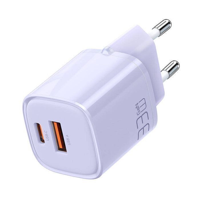Ładowarka Sieciowa Gan 33W Mcdodo Ch-0155 Usb-C, Usb-A (Fioletowa)