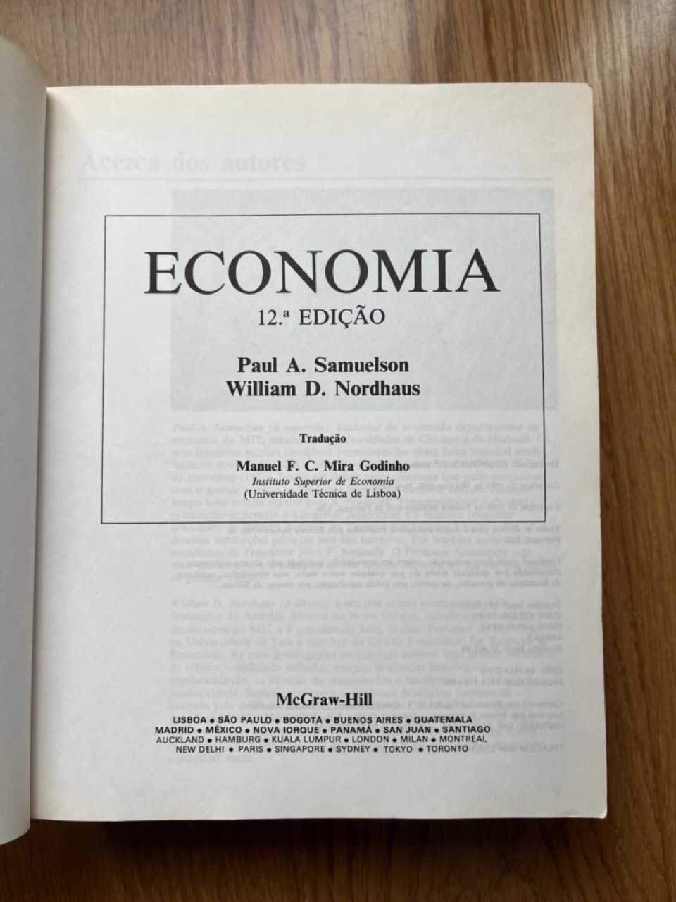 Livro "Economia" - Samuelson & Nordhaus (12ª edição)