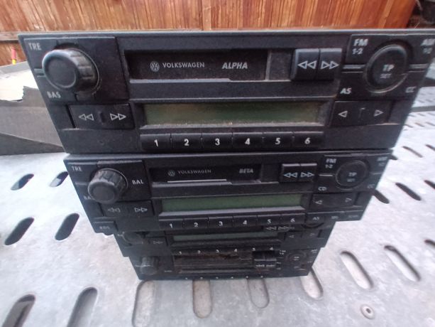 Radio oryginalne volkswagen alpha beta z kodami