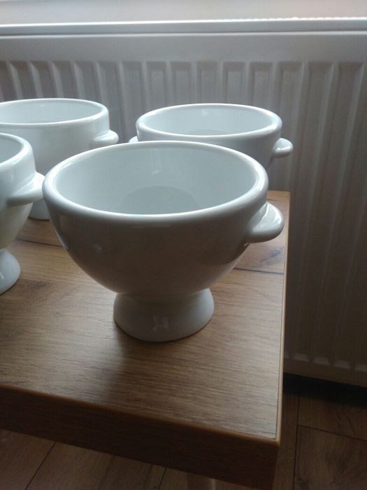 Bulionówka bulionowki białe miseczki porcelana do kuchni azjatyckiej
