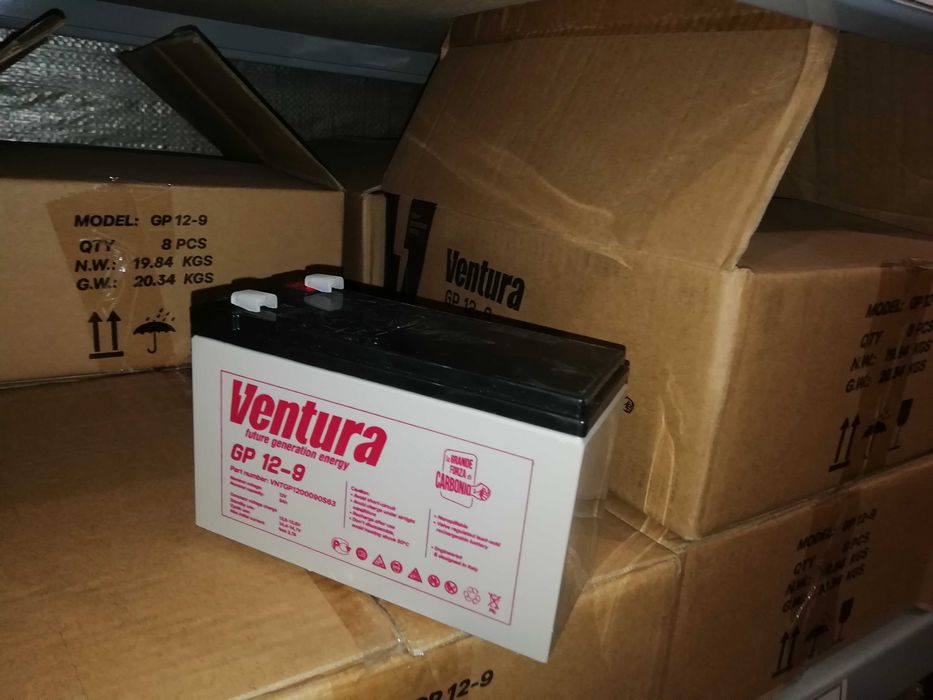 Акумулятор VENTURA 7, 7,2, 9, 12, 18Аг длясигналізації, інтернету, ББЖ