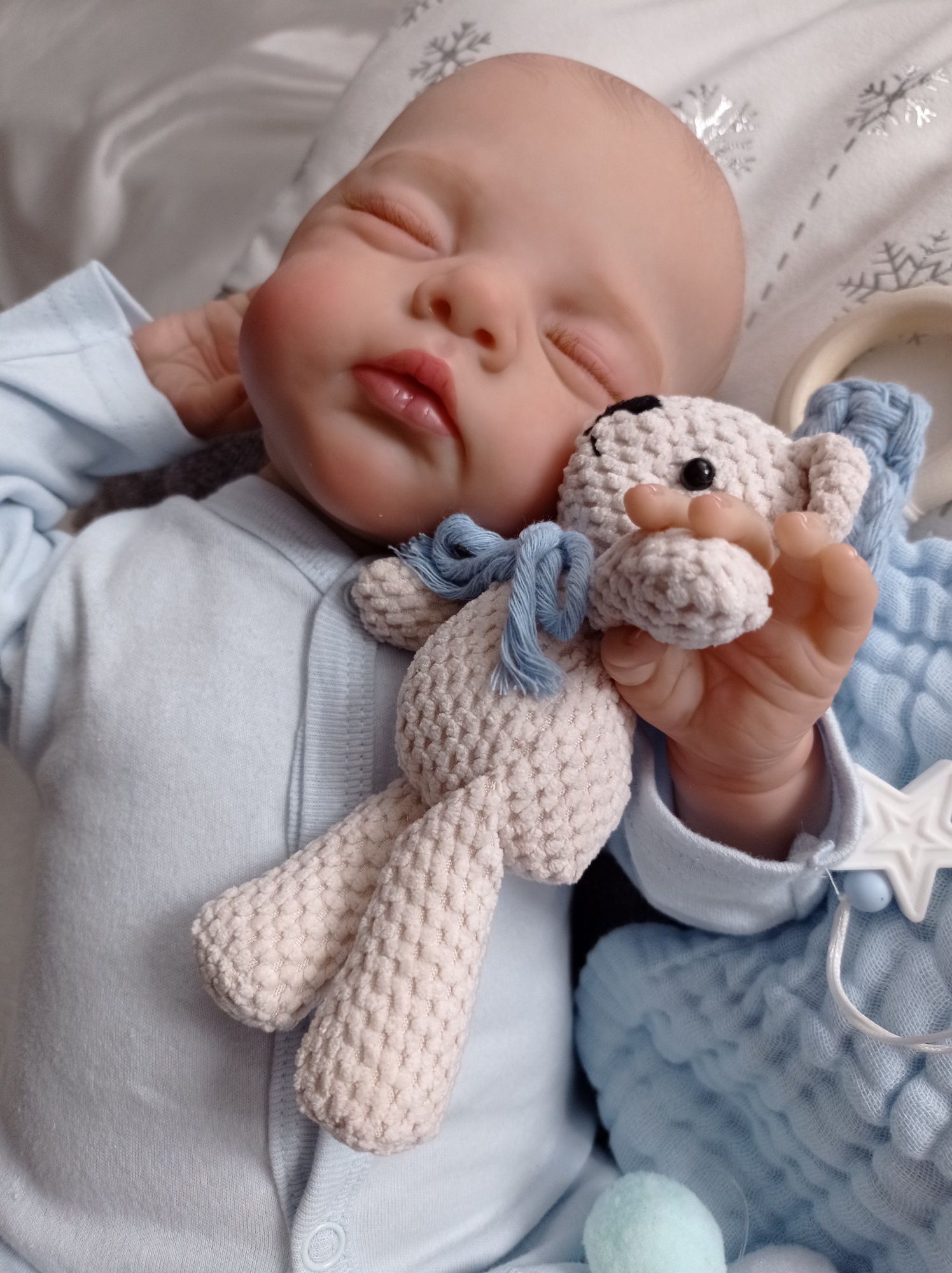 Cudna lala w typie reborn brzuszek materiałowy