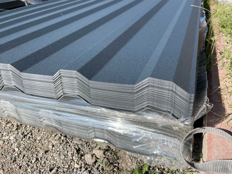 T18, blacha trapezowa na dach, 7016 mat, antracyt mat