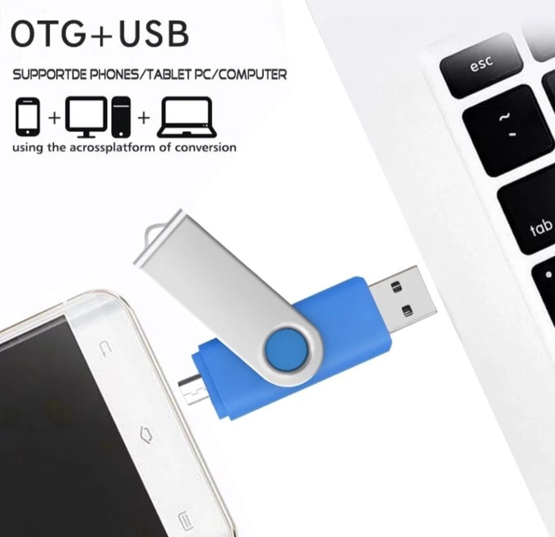 USB- OTG флешка (Micro usb, type  C).4,8,16,32,64