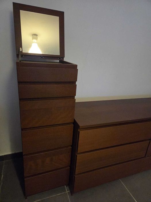 2 comodas Ikea MALM de 6 gavetas