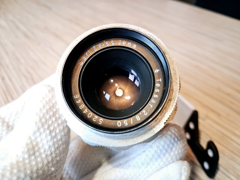 Unikat ! Polecam obiektyw Carl Zeiss Jena Tessar 2,8/50 Exa Vintage !