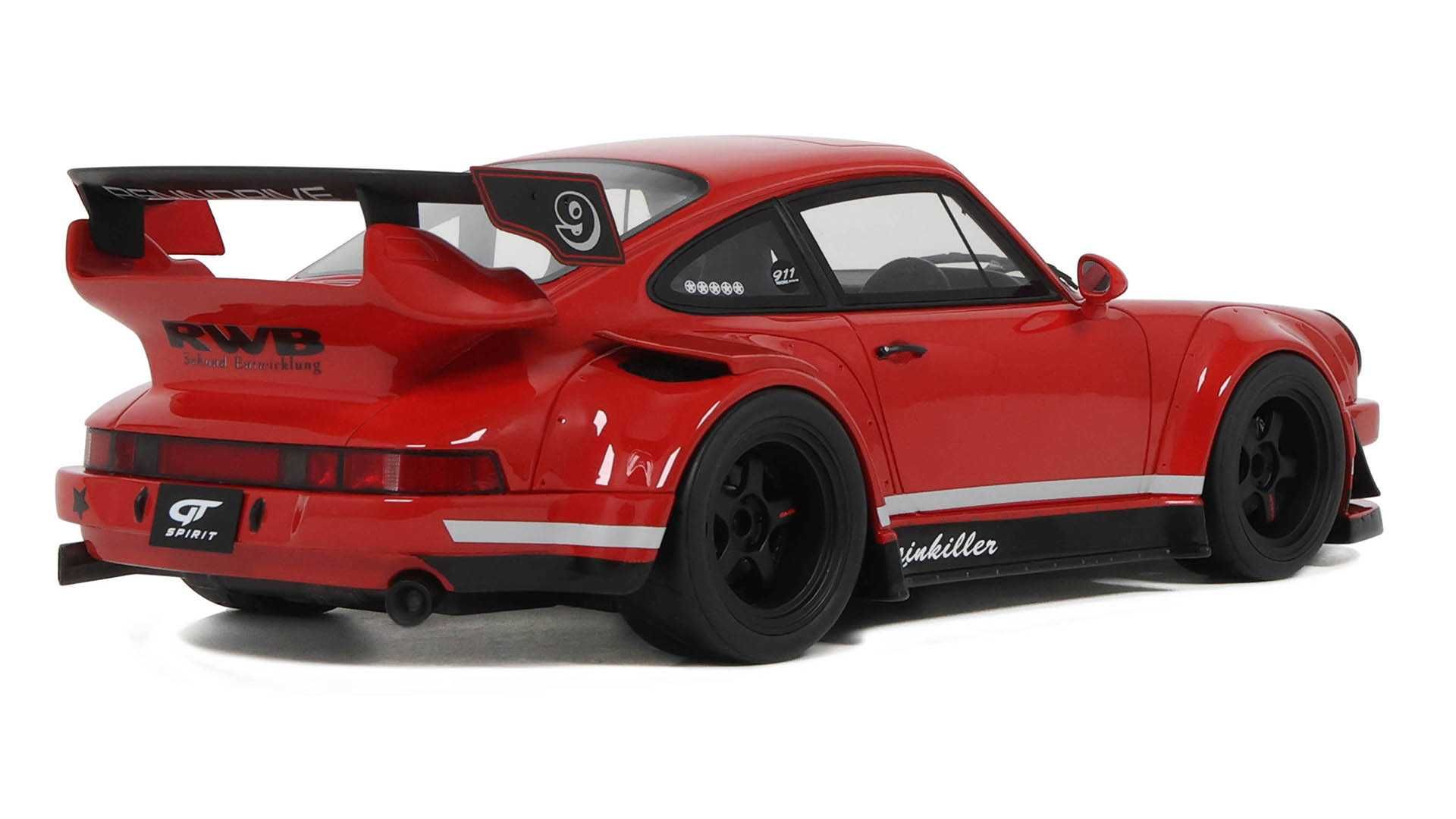 1:18 GT Spirit Porsche 911 (964) RWB Rauh-Welt Body Kit Painkiller red