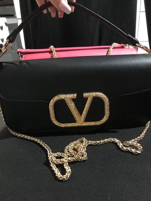 Torebka Valentino czarna rozowa 2 szt Nowe