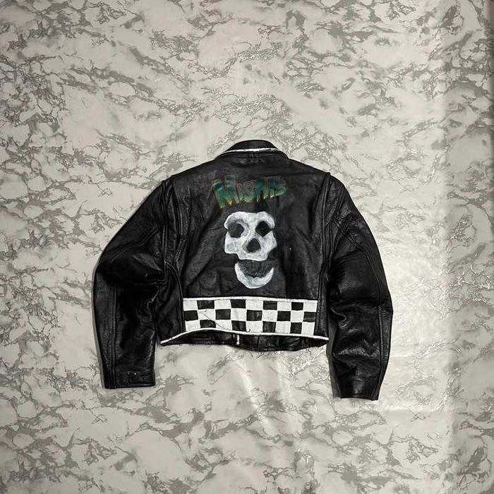 Kurtka Skórzana Ramoneska Misfits Damska Custom Jacket Vintage Y2K