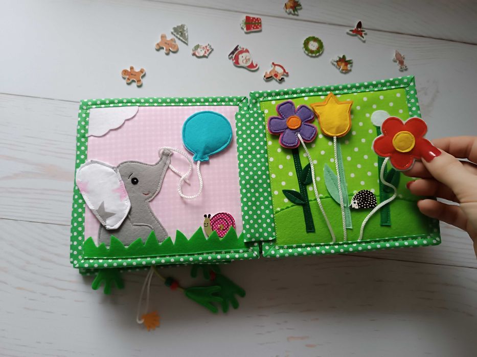 Розвиваюча книга з фетру