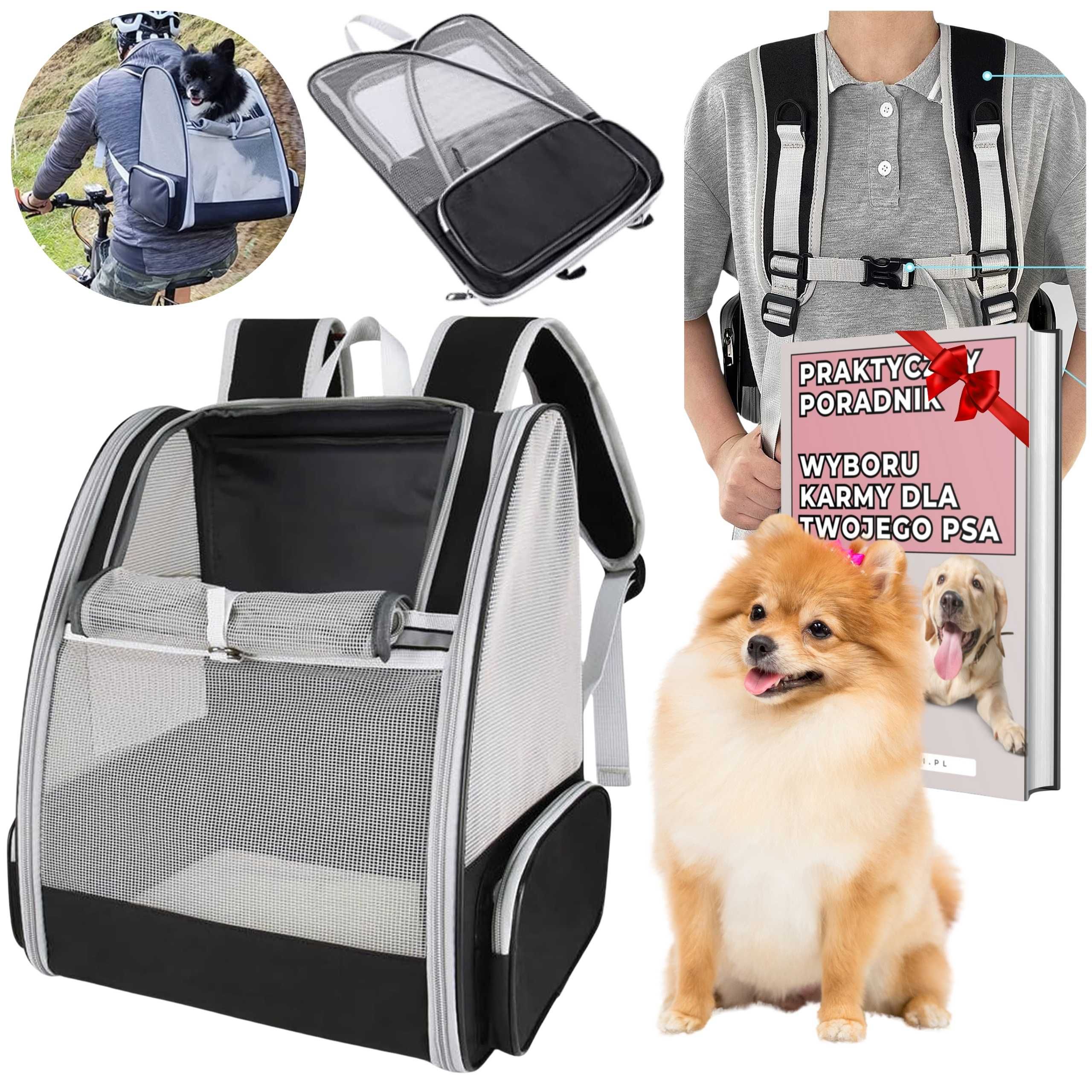 WYGODNY plecak transportowy DLA PSA BEZPIECZNY 32 x28x41 cm  + GRATIS
