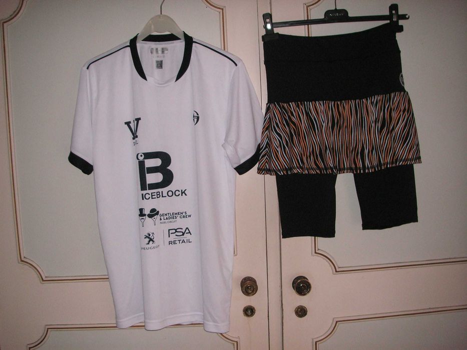 Padel - T Shirt Sergio Tacchini e Saia / Calção Slice