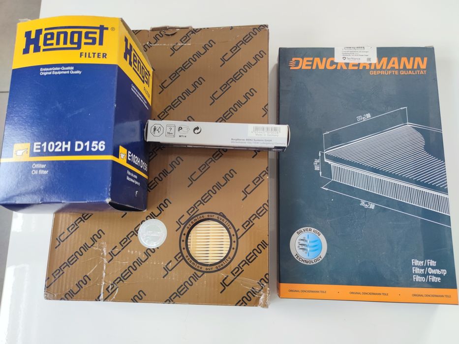 Komplet filtrów + świeca Beru do Land Rover Discovery 3