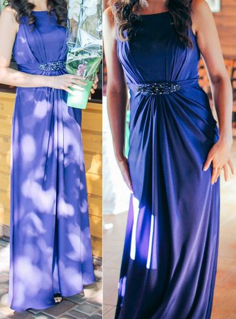 Сукня синьо-фіолетова з защипами / платье сине-фиолетовое со сборками