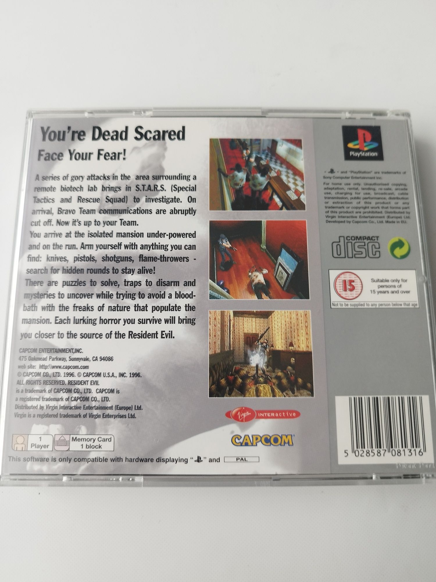 Resident Evil ps1 psx 3xA, stan bdb komplet