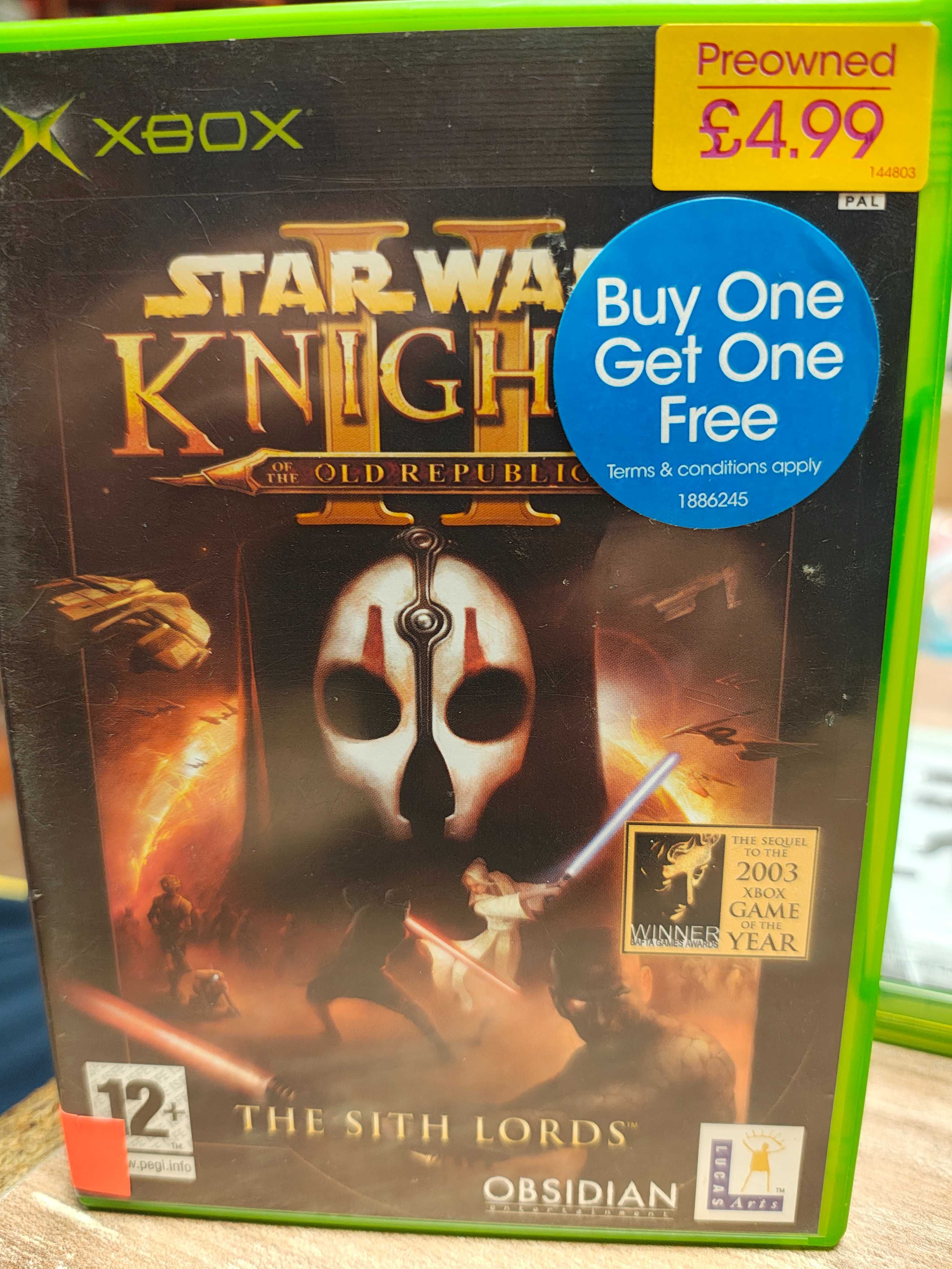 Star Wars Knight OF THE OLD REPUBLIC Microsoft Xbox