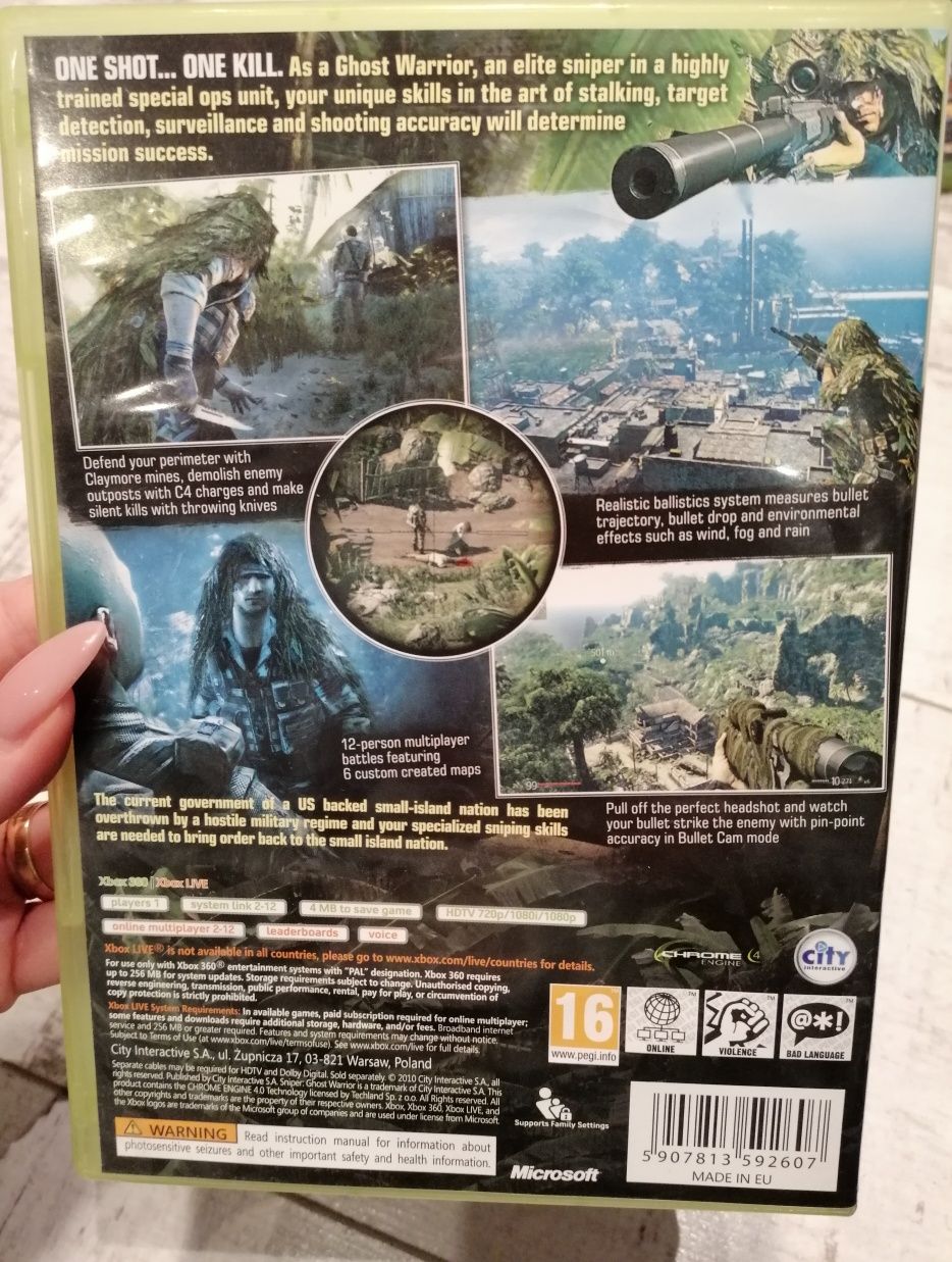 Gra Sniper Ghost Warrior na Xbox 360