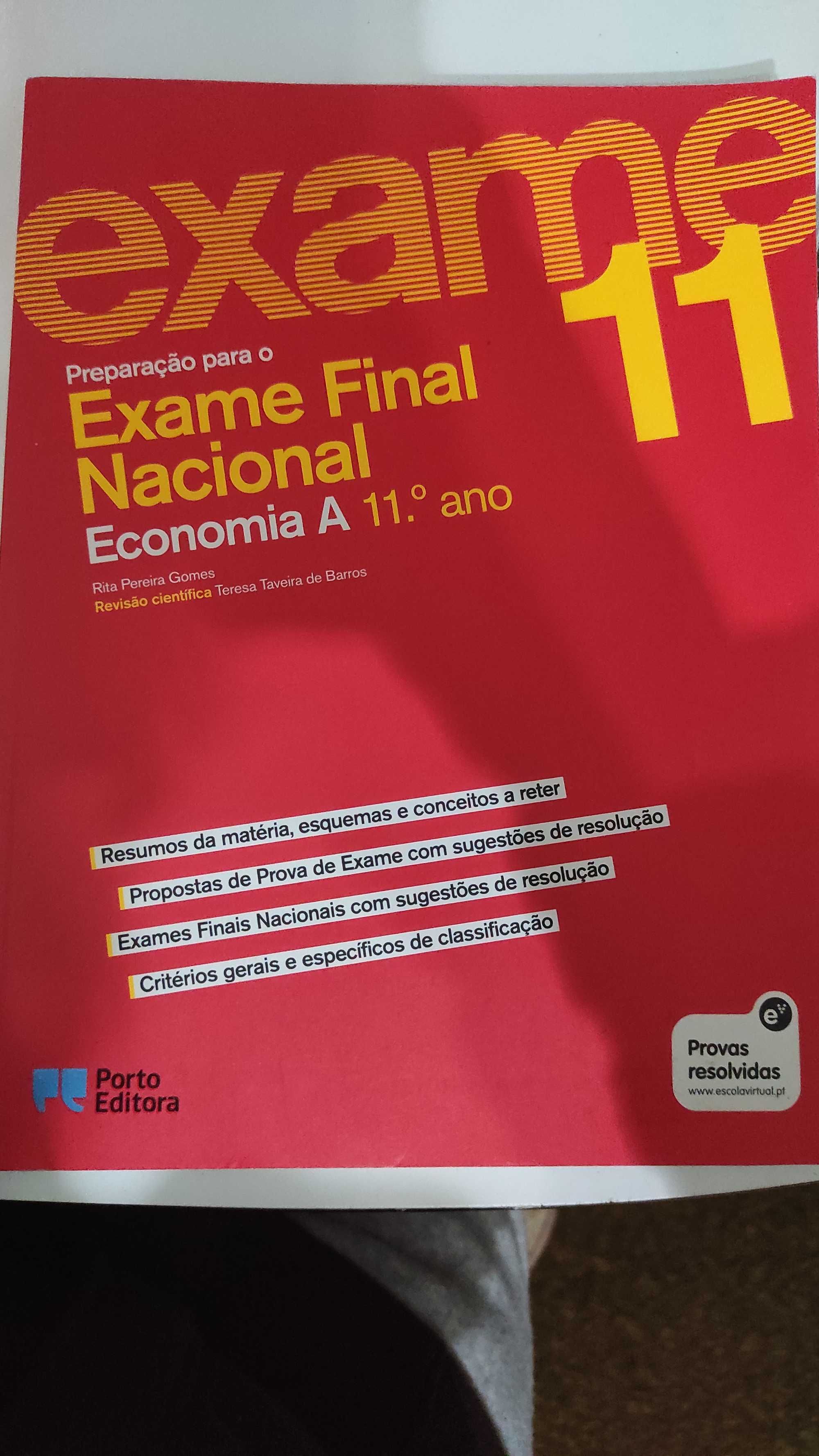 Livro Exame Final Nacional Economia Porto Editora