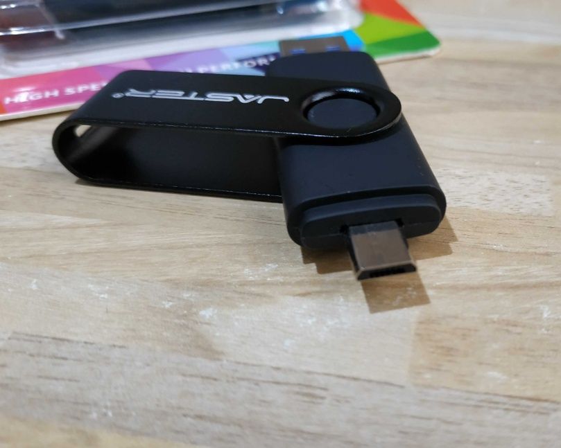 Флешка Usb-flash OTG micro-usb 32 гб Jaster черная