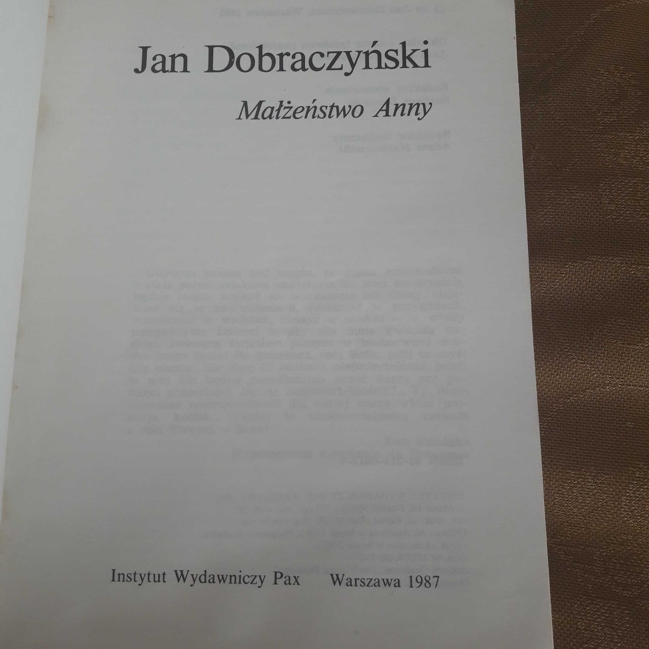 Małżeństwo Anny J. Dobraczyński